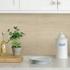 NuWallpaper Tibetan Grasscloth Cream Peel and Stick Wallpaper: Removable Vinyl, Self-Adhesive, Solid Pattern, 28.2 Sq Ft Coverage - 3 of 4