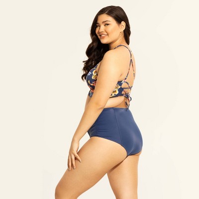 Beach Betty + Slimming Control Floral Cut Out One Piece Swimsuit