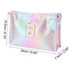 Unique Bargains Women's Letter B Makeup Bag Purple 1 Pc - 3 of 3