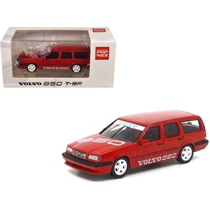 Volvo 850 T-5R Estate Wagon "Prototype" Red 1/64 Diecast Model Car by Pop Race - 1 of 4