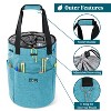 PAVILIA Knitting Bag Crochet Organizer, Yarn Storage Tote Accessories Supplies Project Case, Holder Grommets, Needles Hooks Essential - 4 of 4