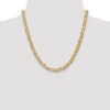 Black Bow Jewelry Men's 6.25mm, 14k Yellow Gold, Concave Anchor Chain Necklace - 2 of 4