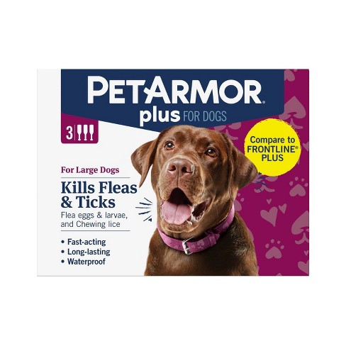 Petarmor Plus Flea And Tick Topical Treatment For Dogs 45 88lbs 3 Month Supply Target