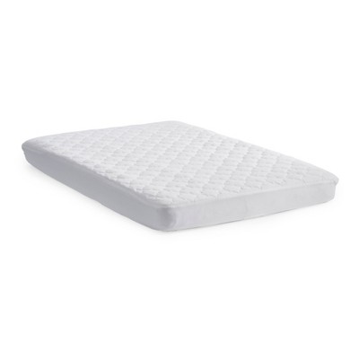 Sealy Waterproof White Mini Crib Mattress Protector Pad