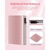 Womens Wallet Card Holder: Pop Up Card Case, Genuine Leather, RFID Blocking, Slim - 3 of 4