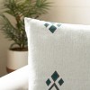 Lancia Pillow - Beige/Taupe/Turquoise - 20"X20" - Safavieh - 3 of 4