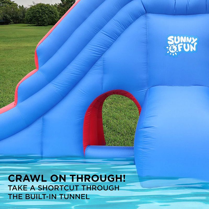 Sunny & Fun Inflatable Kids Backyard Water Slide Park with Splash Pool, 4 of 8