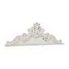 Olivia & May Wood Geometric Carved Arabesque Wall Decor White : Farmhouse Style, Botanical Carving, Vertical Orientation - 2 of 4