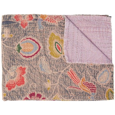 Taj Hotel Kantha Cotton Throw | 50"x70" | C
