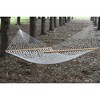 Vivere Double Polyester Rope Hammock in White - 2 of 4