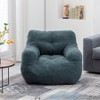 KWPZQEB Bean Bag Chair for Adults & Kids, Teddy Fabric Bean Bag Sofa with Filler, Lazy Floor Sofa for Gaming, Reading - 2 of 4