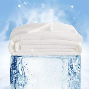 Nylon Cooling Blanket, Japanese Q-Max 0.43 Cold Tech Fabric, Breathable Summer Nap Blanket - NTBAY - 1 of 4