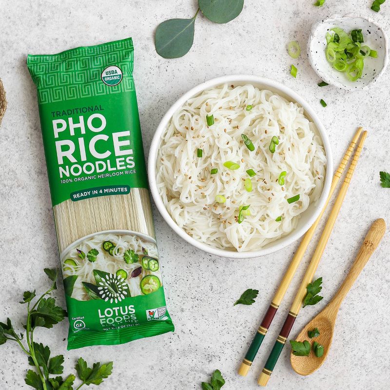 Lotus Foods Pho Rice Noodles - 8oz, 4 of 5
