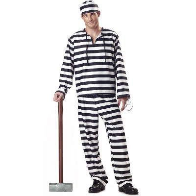 California Costumes Jailbird Men's Costume, Medium : Target