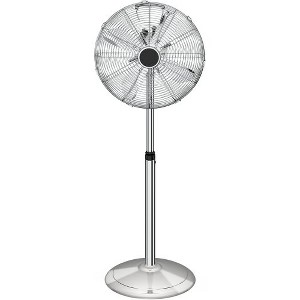 BestParts 16" Metal Stand Fan Adjustable Height, 3-Speed High Velocity Quiet Oscillating Fan Silver - 1 of 4