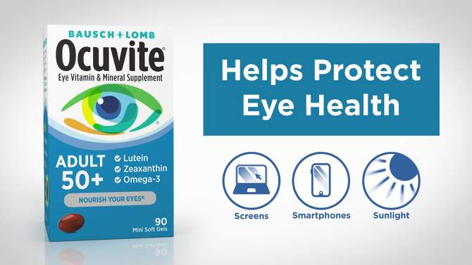 Ocuvite Eye Vitamin and Mineral Dietary Supplement Softgels - 90ct, 2 of 11, play video
