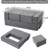 Kids Play Couch, 3Pcs Modular Kids Couch Toddler Couch for Playroom Bedroom, Convertible Foam Kids Play Sofa with Removable Cover - 3 of 4