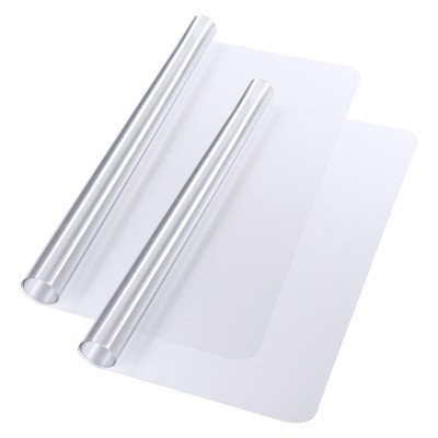 Yescom Rectangle PVC Floor Mat Protector for Hard Wood Office Desk Chair 60"x46" 2 Pack