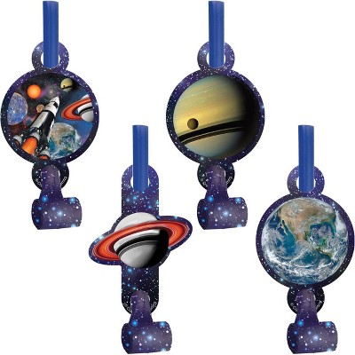24ct Space Blast Party Blowers: Creative Converting Kids Birthday Outer Space Theme Party Favors, Multicolor, Ages 1+