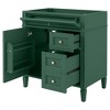 Dexmalle White 30'' Modern Bathroom Vanity Storage Cabinet with a Tip-out Drawer,without Top Sink - 4 of 4