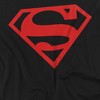 Boys' Short Sleeve Superman Red On Black Shield T-Shirt - 3 of 4