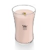 WoodWick 21.5oz Large Hourglass Vanilla and Sea Salt Jar Candle: Soy & Paraffin Blend, Ocean Jasmine Scent, 120hr Burn Time - 3 of 4