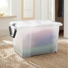 128qt Extra Large Wheeled Latching Storage Box - Brightroom™ : Target