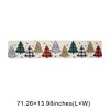 Unique Bargains Christmas Table Runner Christmas Tree Polyester Multicolor 71x14 Inch 1 Pc - 3 of 4