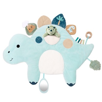 The Peanutshell Tummy Time Mat and Baby Lovey Security Blanket - Dinosaur