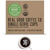 Real Good Coffee Single Use Coffee Pods - Organic Dark Roast Coffee - K-Cup Compatible including Keurig 2.0 Brewers - 36 Count - 2 of 4