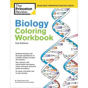 Biology Coloring Workbook, 2nd Edition - (Coloring Workbooks) by  The Princeton Review & Edward Alcamo (Paperback) - 1 of 1