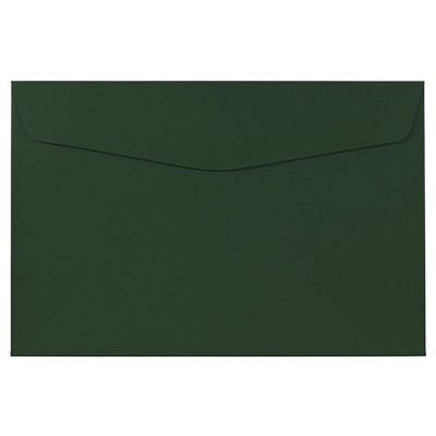 JAM Paper 6 x 9 Booklet Envelopes Dark Green 263917092