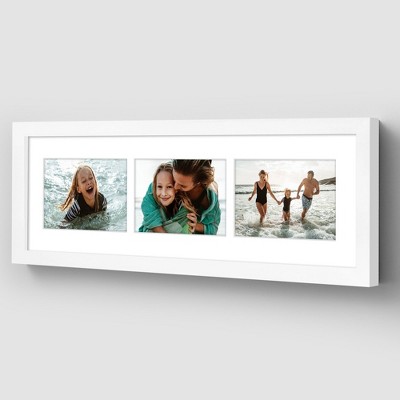 Americanflat 6x20 Collage Picture Frame - Fits Three 4x6 Photos or One 6x20 Picture