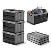 CleverMade Collapsible 3pk 46L 100% Recycled Storage Bin Stone - 2 of 4
