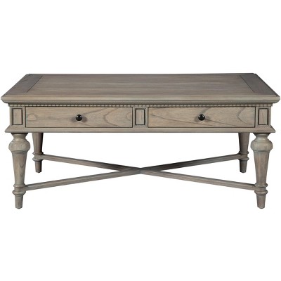 Traditional Black and Gray Rectangular Coffee Table with Storage