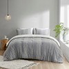 Gulches 3 Piece Cotton Jacquard Comforter Set Gray Full/Queen - 3 of 4