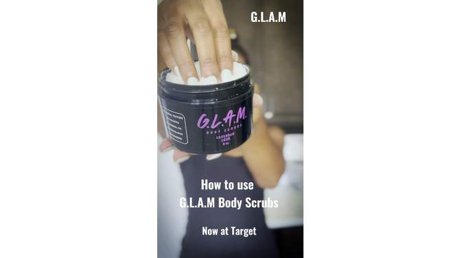G.L.A.M. Body Scrubs Lavender Lush Body Scrub - 8oz, 2 of 6, play video