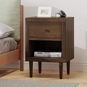 NicBex 1-Drawer Nightstand Wooden Beside Table with Storage Cabinet End Table for Bedroom, Living Room, Study - 1 of 4