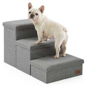 Cozy Kiss Multifunction Dog Stairs with Storage - Foldable Pet Steps and Ramp for Home and Travel - 1 of 4