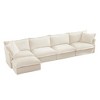 NicBex Couches for Living Room Single Deep Seat Sofa Couch Fabric Slip-covered Armchair with 1 Big Back Cushion and 2 Big Toss Pillows - 3 of 4