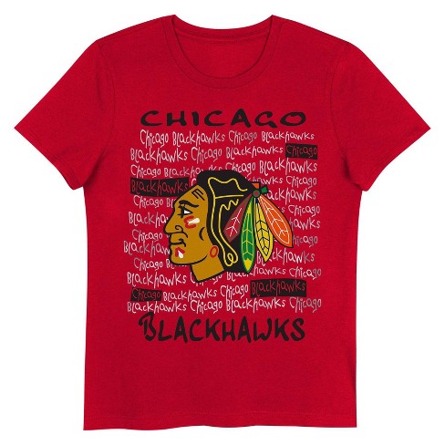 Nhl Chicago Blackhawks Girls Crew Neck T shirt Target