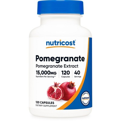 Nutricost Pomegranate Extract (15000 mg Equivalent) 120 Capsules - 40 Servings