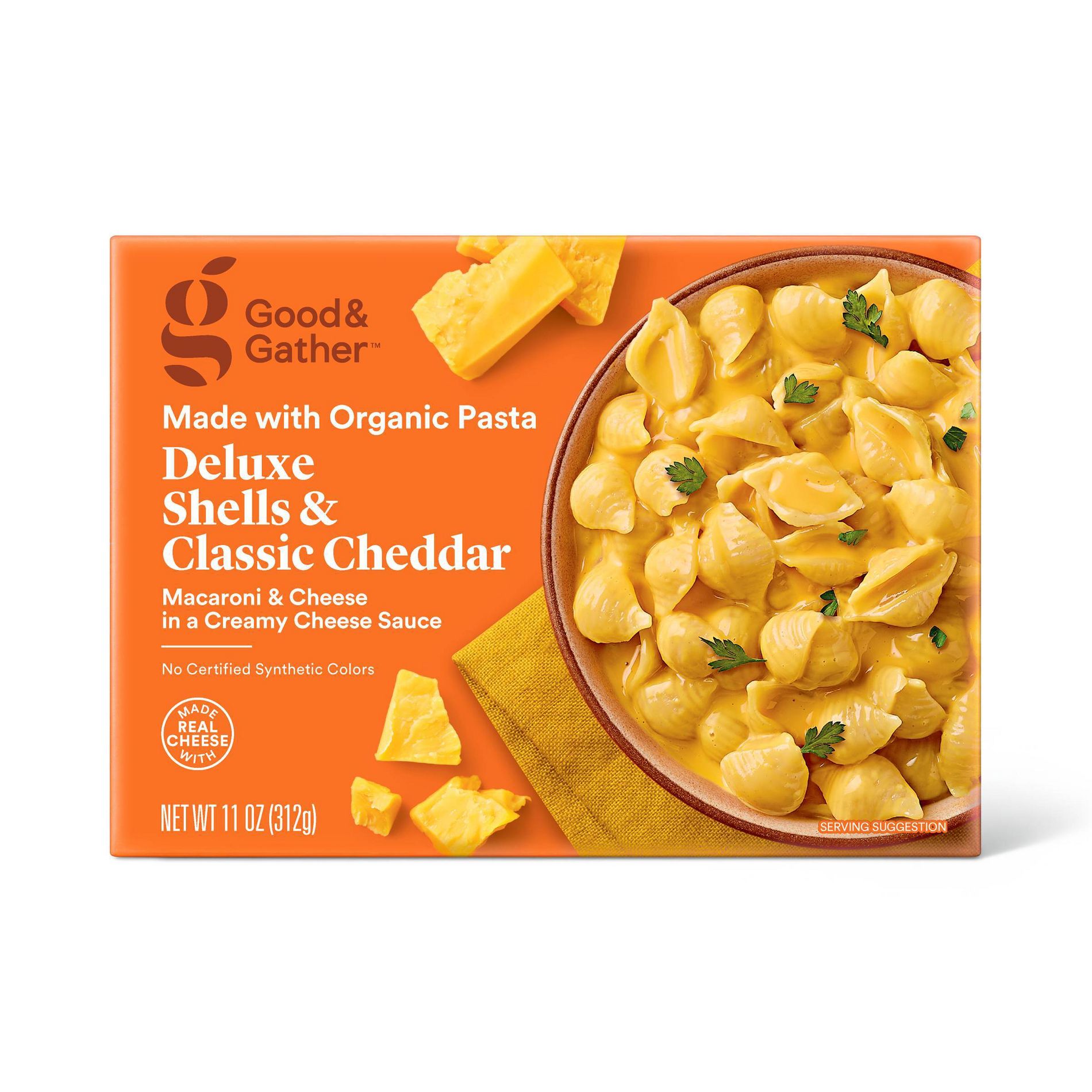 Organic Deluxe Shells and Classic Cheddar Macaroni and Cheese - 12oz - Good & Gather™
