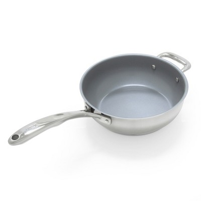 Chantal Induction 21 Steel 10-Inch Chef's Pan with Ceramic Coating