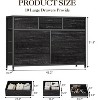 10-Drawer Dresser TV Stand, Small TV Cabinet with Metal Frame, Chest of Drawers for Bedroom Living Room Office - 2 of 4