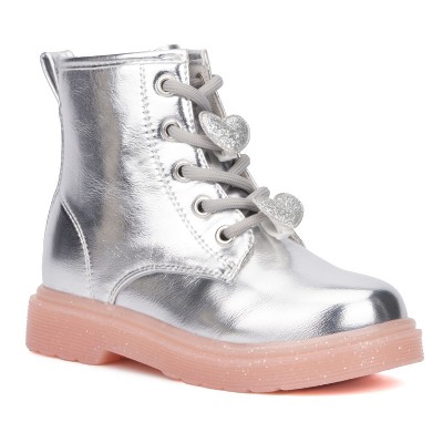 Olivia Miller Girl's Toddler Space Case Combat Boots