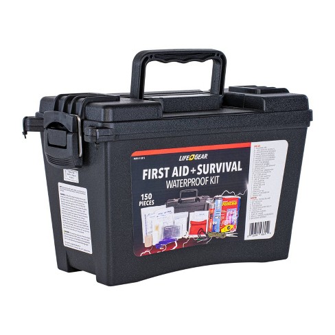 Life+gear 150pc First Aid Survival Kit In Waterproof Case : Target