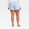 Women's Striped Cotton Pajama Shorts - Auden™ - 2 of 3