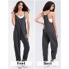 EXLURA Womens Casual Summer Jumpsuits Denim Trendy Fashion Overalls with Pockets - 3 of 4