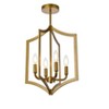 Elegant Lighting Kiera 4 lights pendant in brass - 3 of 4